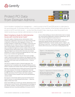 Protect PCI Data from Domain Admins