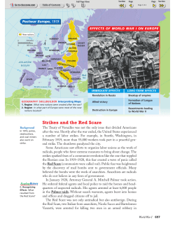 Strikes and the Red Scare