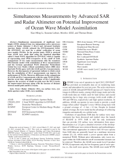 Simultaneous Measurements by Advanced SAR and