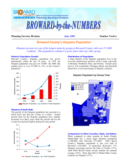 Broward County`s Hispanic Population