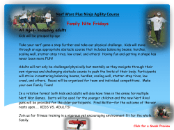Nerf Wars Plus Ninja Agility Course Family Nite Fridays
