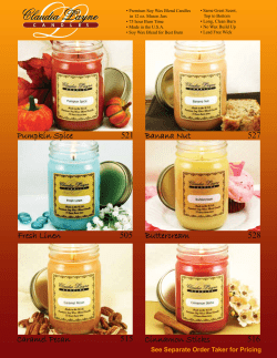 Cinnamon Sticks 516 Caramel Pecan 515 Pumpkin Spice 521