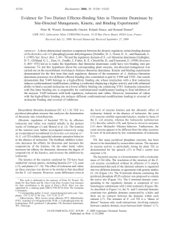 Evidence for Two Distinct Effector