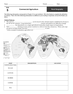 Commercial Agriculture