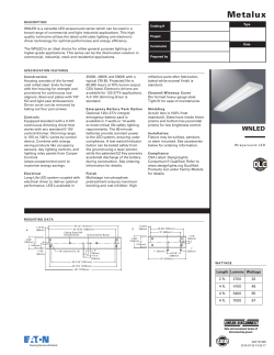 Metalux WNLED Wraparound LED spec sheet