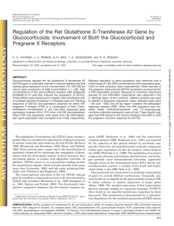 Regulation of the Rat Glutathione S