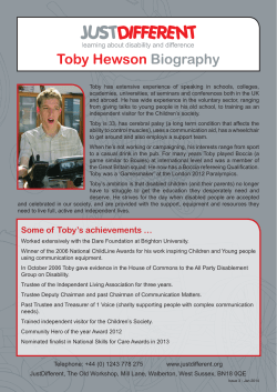 Toby Hewson Biography