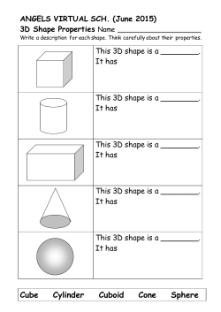 3D Shapes