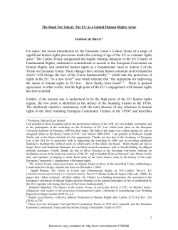 The Road Not Taken: The EU as a Global Human Rights