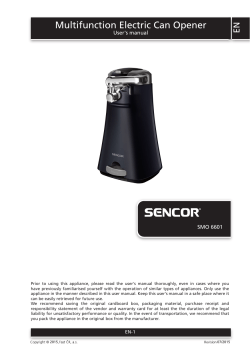 Multifunction Electric Can Opener