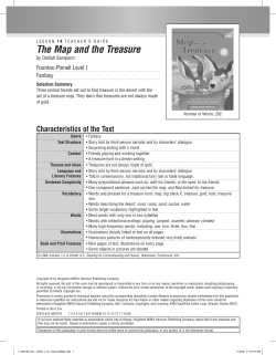 The Map and the Treasure - Houghton Mifflin Harcourt
