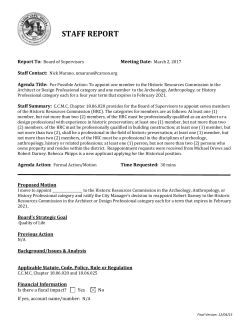 Staff Report - Carson City