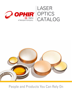 laser optics catalog