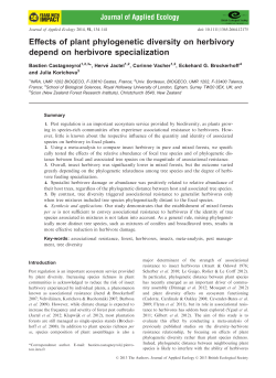 Effects of plant phylogenetic diversity on herbivory depend on
