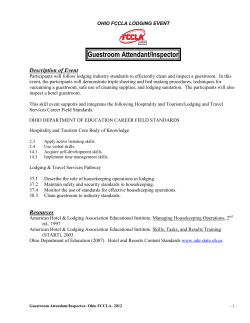 Guestroom Attendant/Inspector