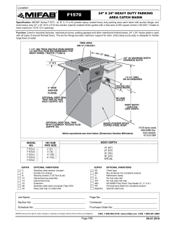 F1570 Specification Sheet
