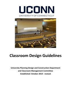 Appendix VI Classroom Design Guide