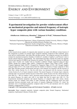 Full Text Article  - International Journal of Energy