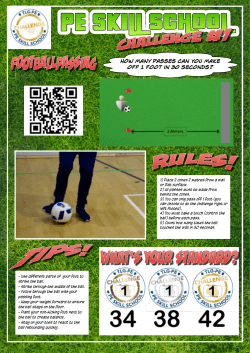 how many passes can yoU make off 1 foot in 30 seconds?