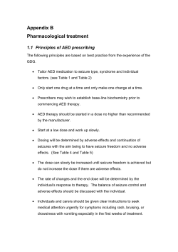 Epilepsy, second consultation, Appendix B - Drug tables