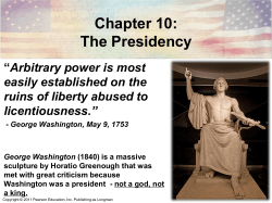 The Presidency - HCC Learning Web