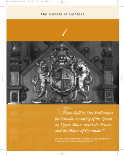 &Acirc;ghere shall be One Parliament for Canada