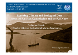 Rescue of Historical US Marine Data in Support of