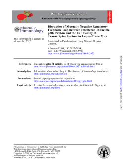 Transcription Factors in Lupus-Prone Mice p202 Protein and the