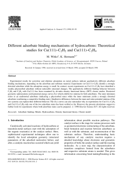 C2H2 and Cu(111)±C2H4 - FHI