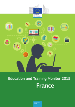 Education and Training Monitor 2015 - France