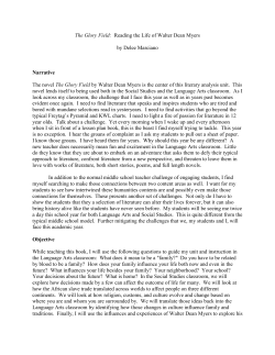 The Glory Field: Reading the Life of Walter Dean Myers by Delee