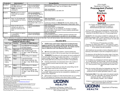 Procoagulant (Factor) Agent Brochure