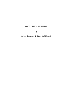 Good Will Hunting - The Script Source