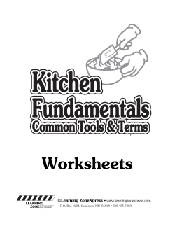 Worksheets