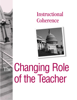 The Changing Role of the Teacher