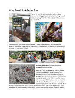 Peter Russell Rock Garden Tour