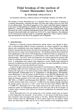 Tidal breakup of the nucleus of Comet Shoemaker&mdash;Levy 9