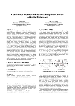 Continuous Obstructed Nearest Neighbor Queries in Spatial