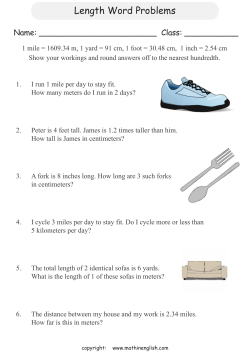 Length Word Problems