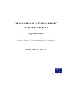 the measurement of extreme poverty