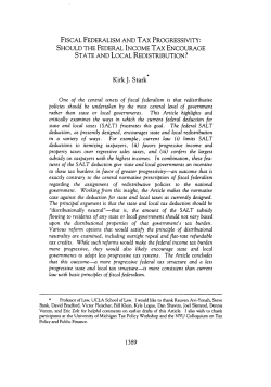 Fiscal Federalism and Tax Progressivity: Should the Federal Income