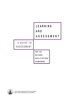 learning and assessment