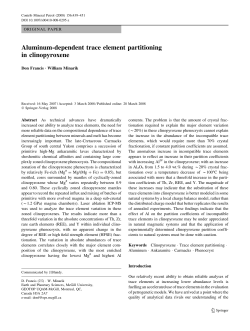 Aluminum-dependent trace element partitioning in clinopyroxene