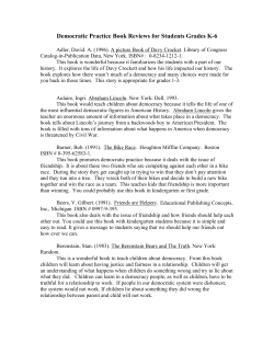 Democratic Practice Book Reviews for Students Grades K-6