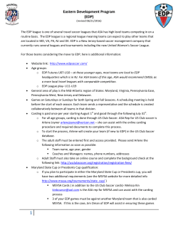 Eastern Development Program (EDP)