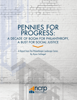 pennies for progress - National Committee For Responsive