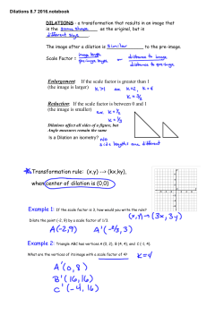 Dilations 8.7 2016.notebook