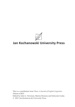 Jan Kochanowski University Press