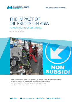 THE IMPACT OF OIL PRICES ON ASIA