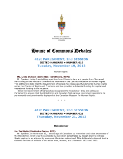 House of Commons Debates - Ukrainian Canadian Congress